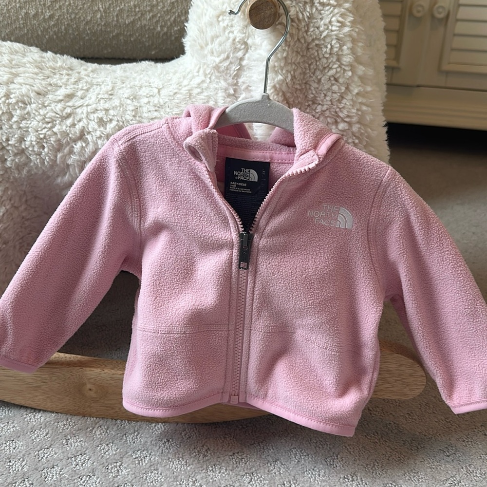 Baby Girl The North Face Fleece Jacket Size 3-6mo